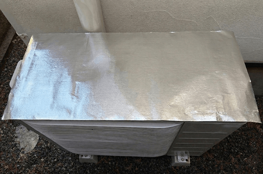 本製品（アルミシートタイプ室外機カバー）