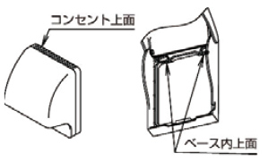 屋外コンセント用 取り付け方1
